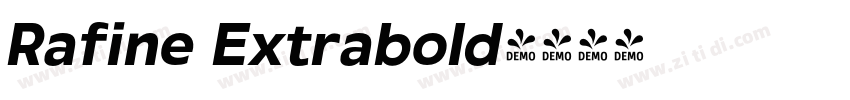 Rafine Extrabold字体转换